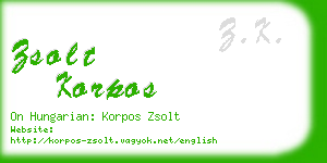 zsolt korpos business card